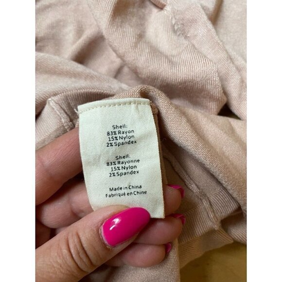 L'AGENCE Bnwot Womens Front Cut Out "Jocelyn" Sz Small Blush Knit Sweater - Picture 6 of 7